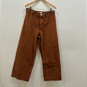 Jesse Kamm tone 34 brown sailor pant size 14